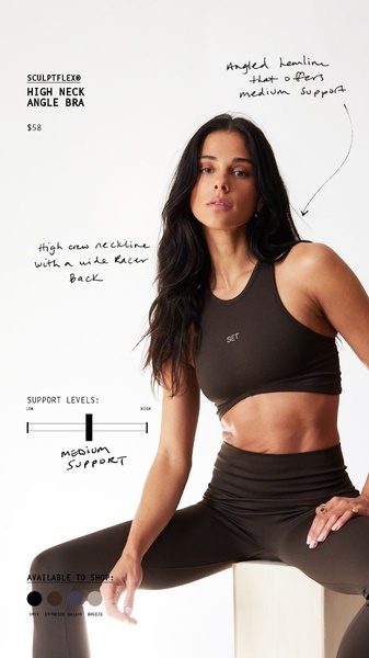 sports bra, athletic bra, workout bra, fitness bra, exercise bra, product launch, minimalist, trustworthy, neutral